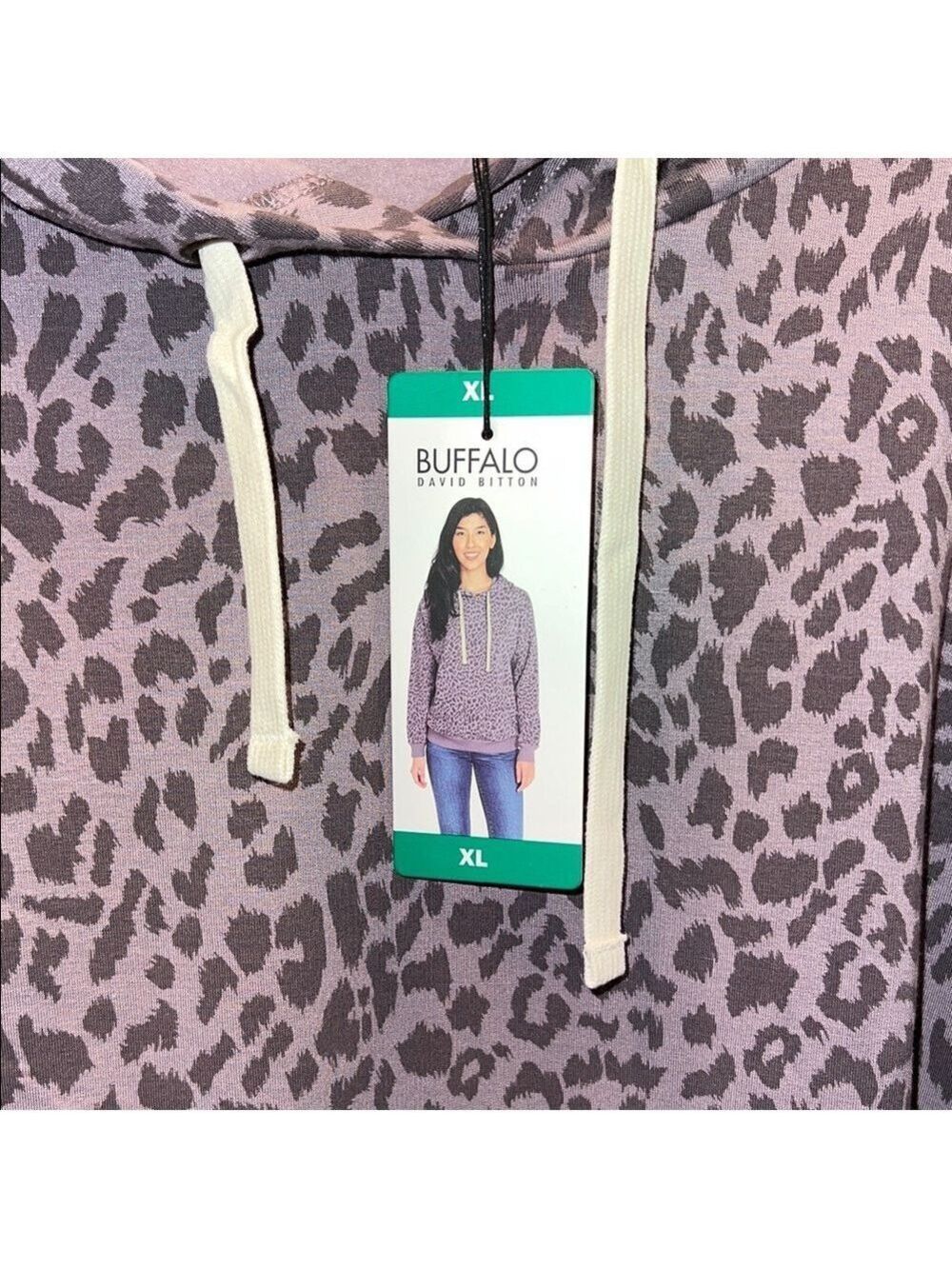 Buffalo David Bitton Animal Print Hoodie, Size XL - Picture 7 of 9